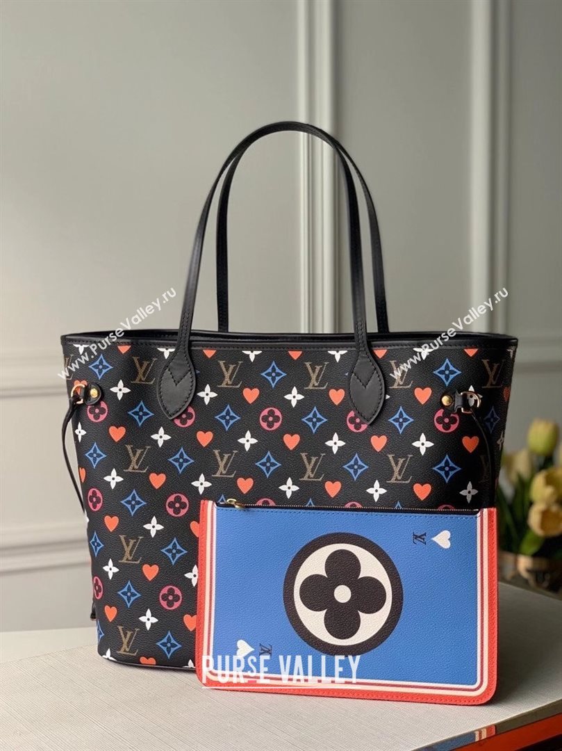 Louis Vuitton Game On Neverfull MM Tote Bag in Black Monogram Canvas M57483 2020 (KI-20112429)