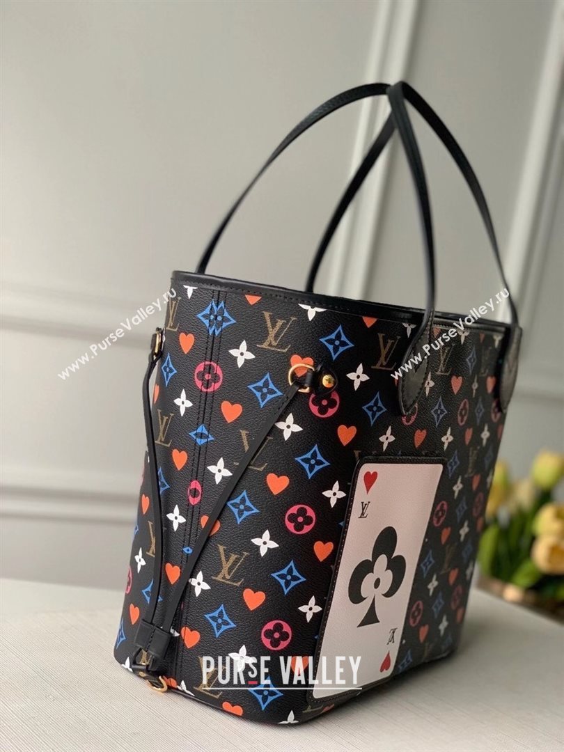 Louis Vuitton Game On Neverfull MM Tote Bag in Black Monogram Canvas M57483 2020 (KI-20112429)