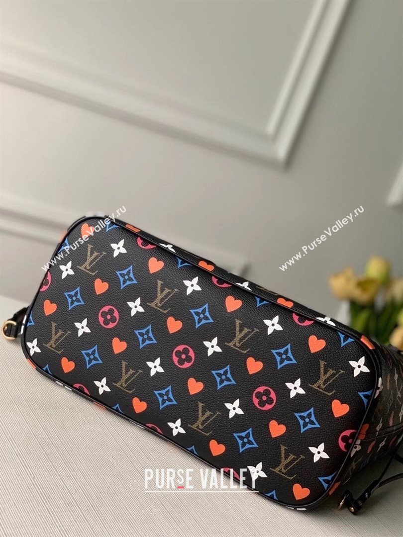 Louis Vuitton Game On Neverfull MM Tote Bag in Black Monogram Canvas M57483 2020 (KI-20112429)