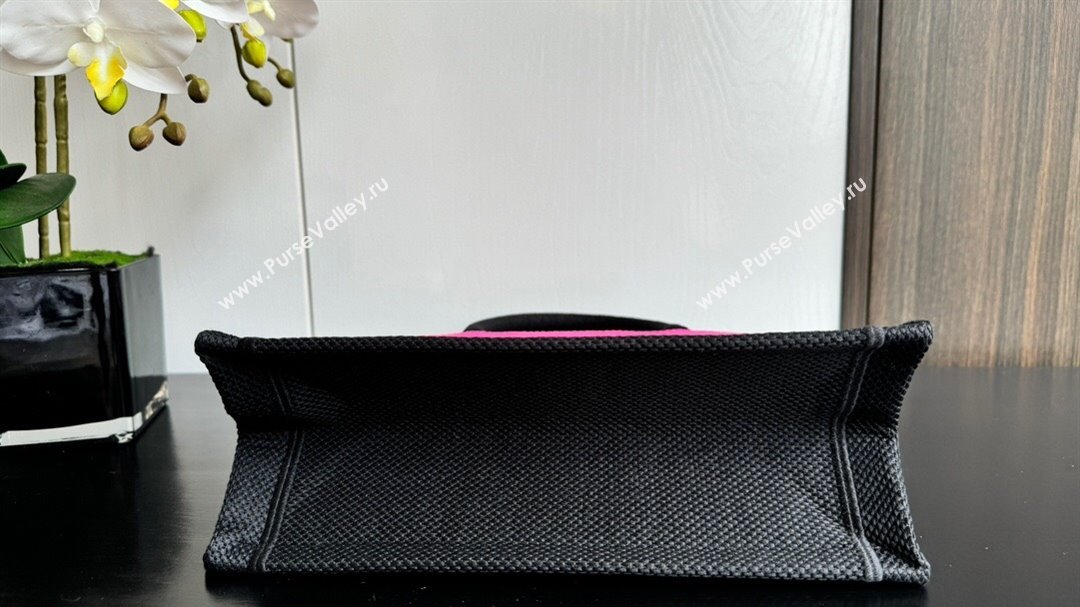 Dior Small Book Tote bag in Two-Tone Fuchsia and Purple Miss Dior Graffiti Embroidery 1286 2024 (DMZ-24082320)