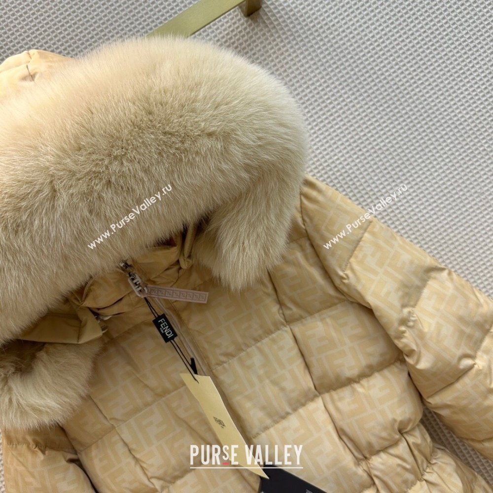 Fendi Reversible FF Down Jacket F110951 Yellow 2023 (Q-23110951)