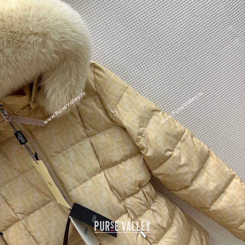 Fendi Reversible FF Down Jacket F110951 Yellow 2023 (Q-23110951)