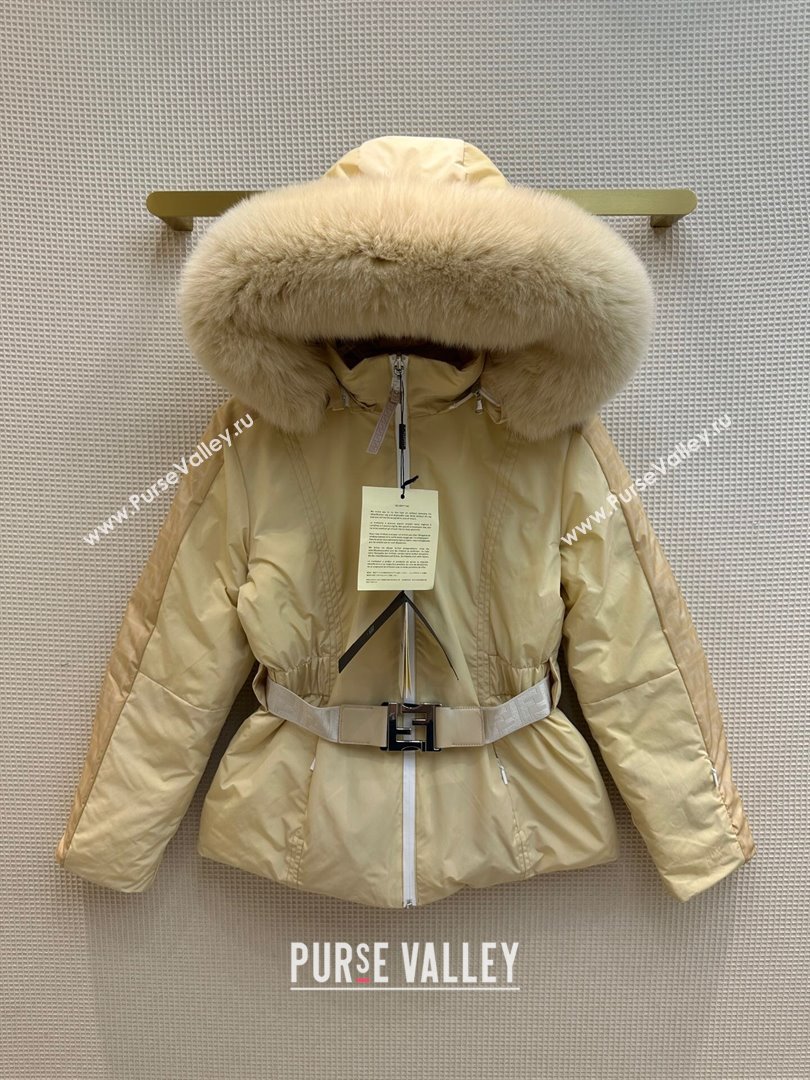 Fendi Reversible FF Down Jacket F110951 Yellow 2023 (Q-23110951)