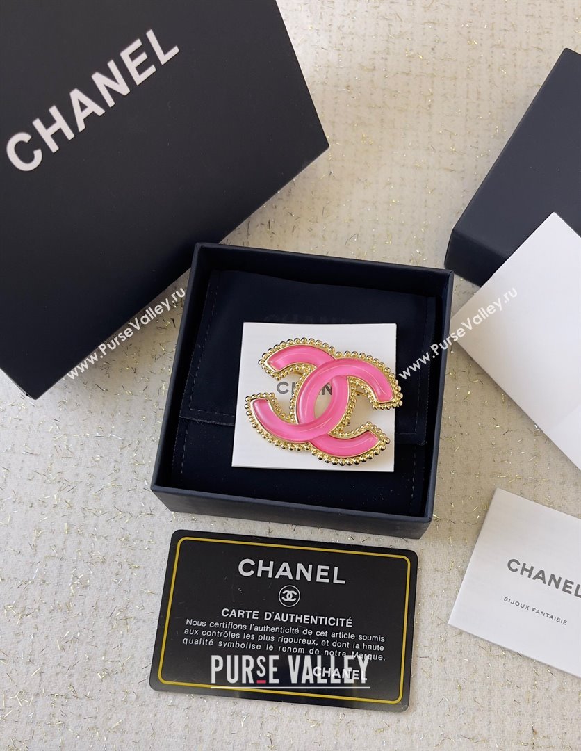 Chanel Brooch CH101060 Gold/Pink 2024 (YF-24101060)