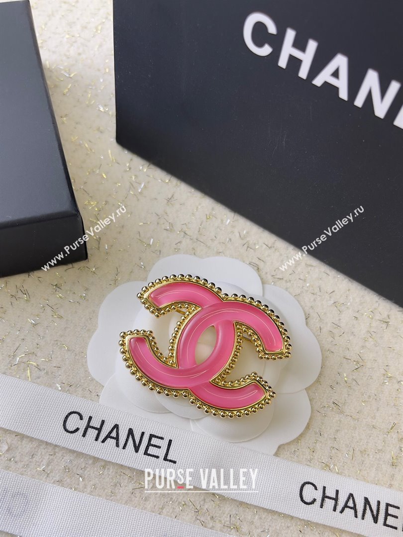 Chanel Brooch CH101060 Gold/Pink 2024 (YF-24101060)