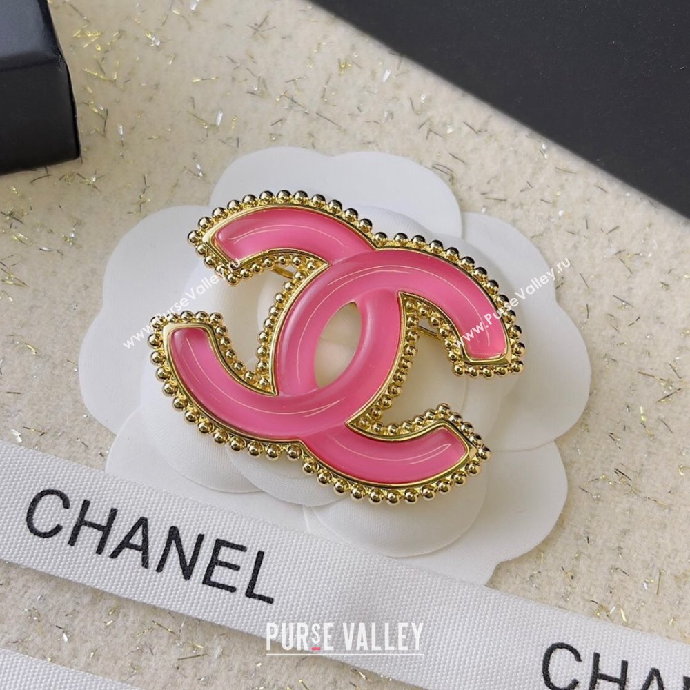 Chanel Brooch CH101060 Gold/Pink 2024 (YF-24101060)