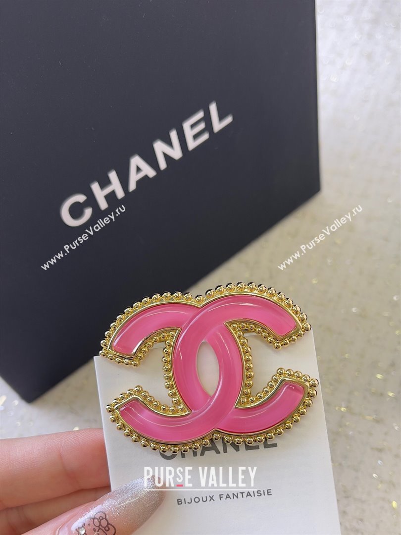 Chanel Brooch CH101060 Gold/Pink 2024 (YF-24101060)