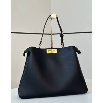 Fendi Peekaboo Soft Large Bag in Calfskin Leather Bag 80172L Black 2024 TOP (CL-241102001)