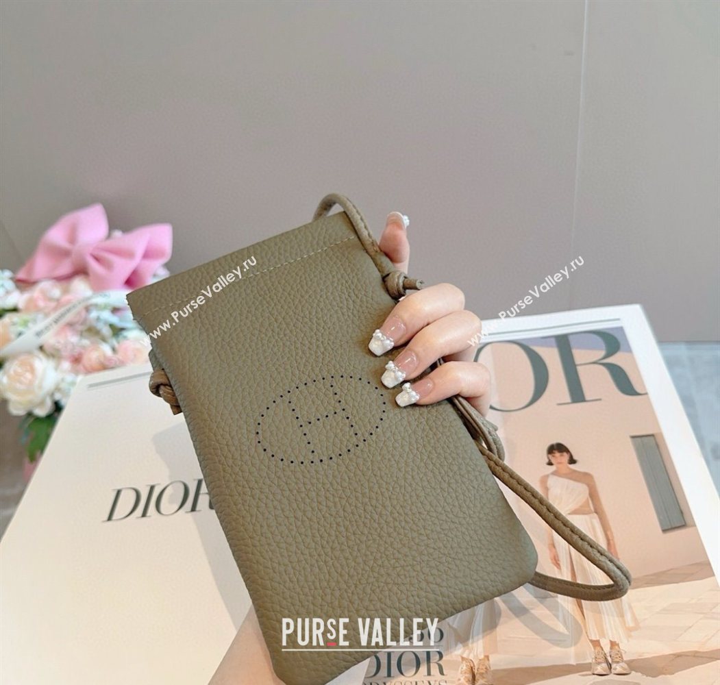 Hermes Grained Phone Mini Bag Grey 2025 0616 (SHI-250616024)