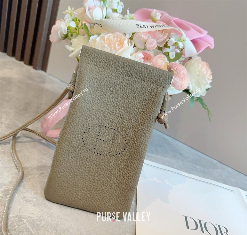 Hermes Grained Phone Mini Bag Grey 2025 0616 (SHI-250616024)