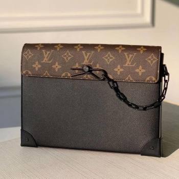 Louis Vuitton Pochette Voyage Steamer Clutch M30583 Black 2020 (KI-2011246)