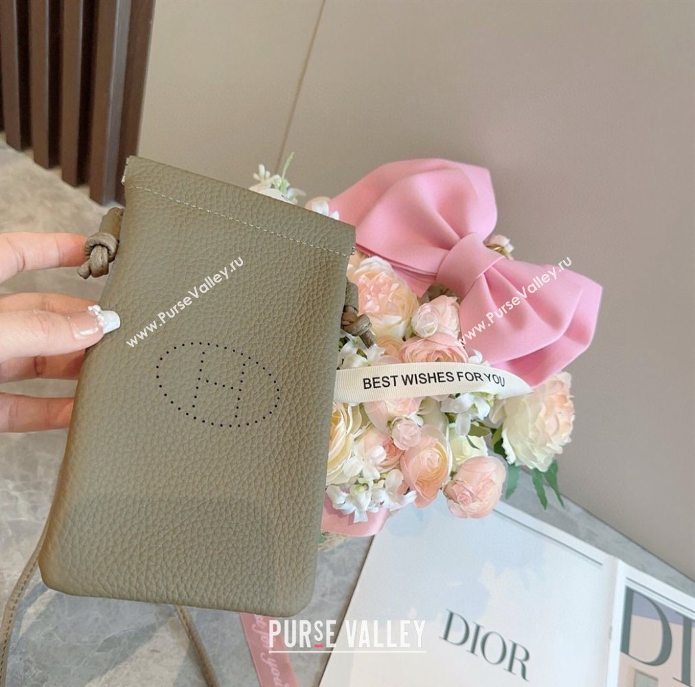 Hermes Grained Phone Mini Bag Grey 2025 0616 (SHI-250616024)