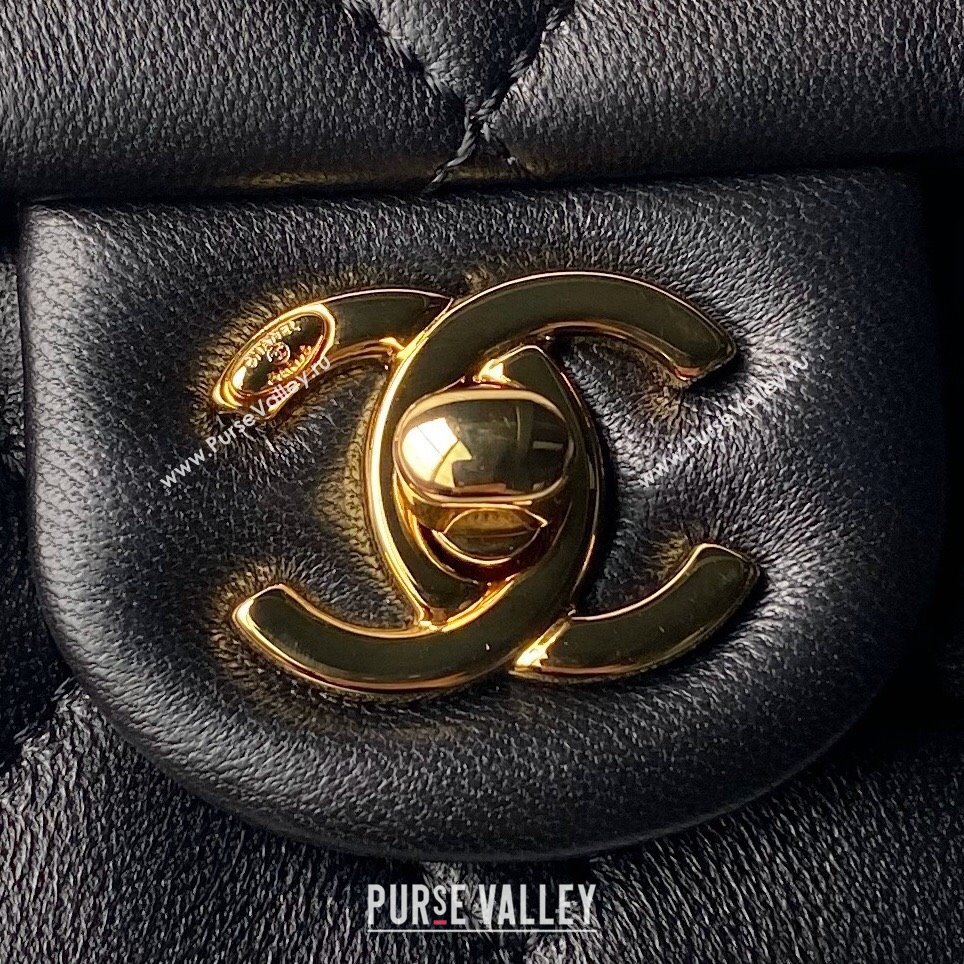 Chanel Mini Flap Bag with Top Handle AS4847 Black 2024 (YEZI-24051303)