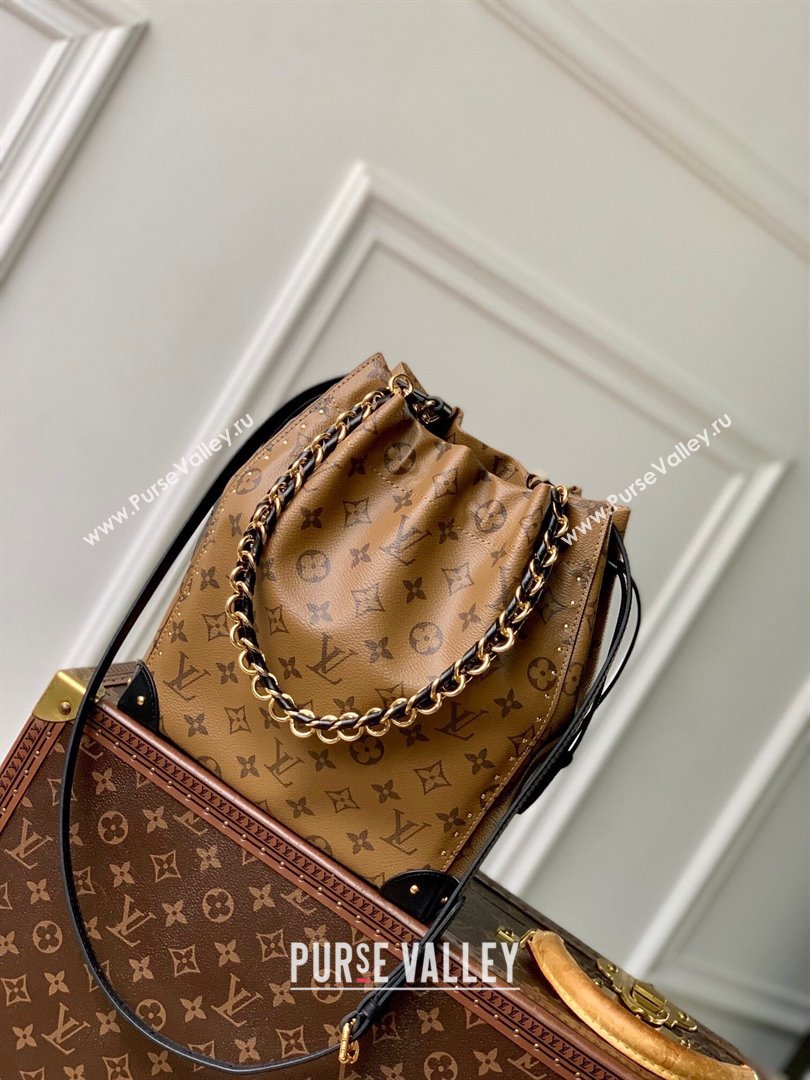 Louis Vuitton Noe Trunk PM Bucket Bag in Monogram Canvas M13324 Monogram Reverse Cruise 2025 (K-24120519)