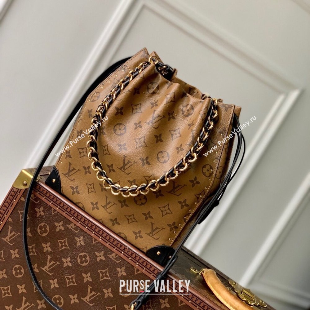 Louis Vuitton Noe Trunk PM Bucket Bag in Monogram Canvas M13324 Monogram Reverse Cruise 2025 (K-24120519)