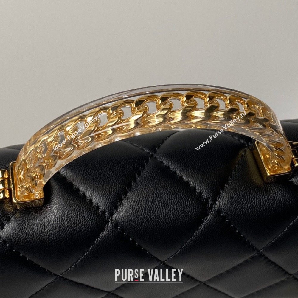 Chanel Mini Flap Bag with Top Handle AS4847 Black 2024 (YEZI-24051303)
