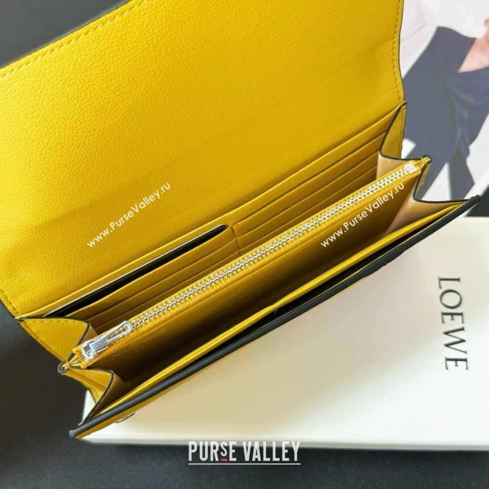 Loewe Puzzle Long Wallet Yellow/Grey 2024 (HY-24032109)