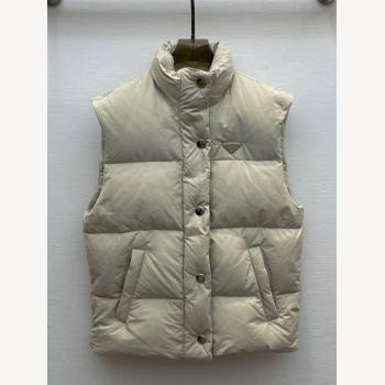 Prada Down Vest P110935 Beige 2023 (VT-23110935)