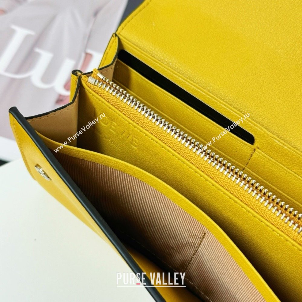 Loewe Puzzle Long Wallet Yellow/Grey 2024 (HY-24032109)