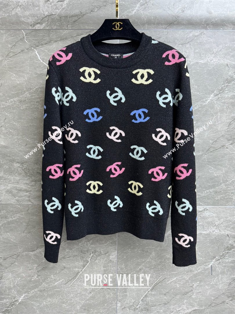 Chanel Cashmere Wool Sweater CH113029 Black 2023 (Q-23113029)