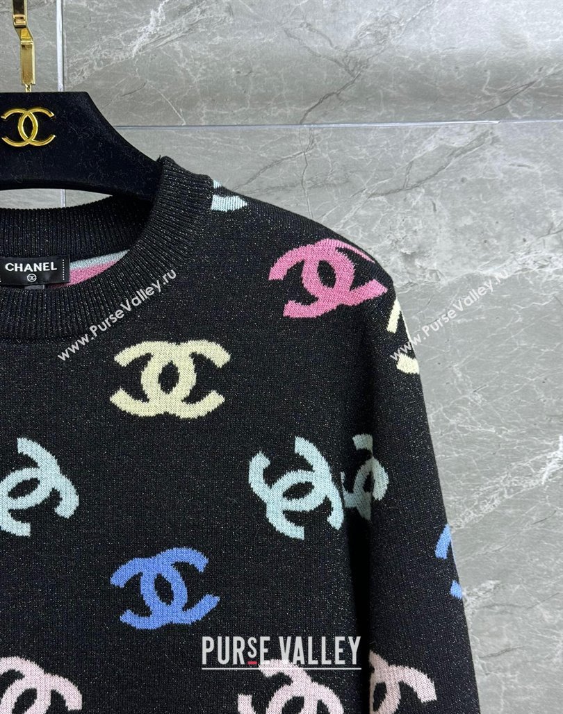 Chanel Cashmere Wool Sweater CH113029 Black 2023 (Q-23113029)