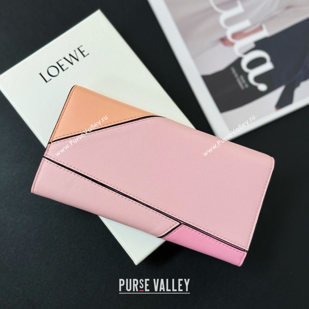 Loewe Puzzle Long Wallet Pink 2024 (HY-24032110)