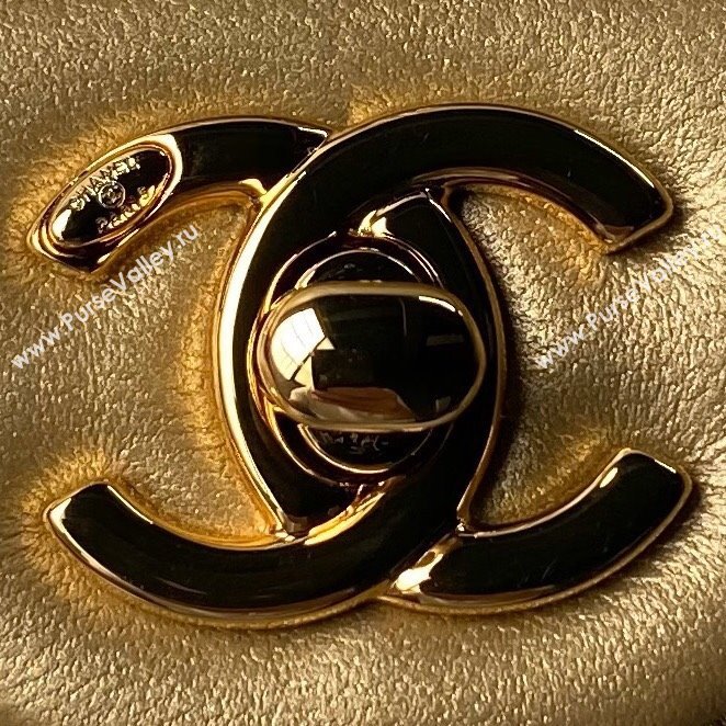 Chanel Mini Flap Bag with Top Handle AS4847 Gold 2024 (YEZI-24051305)