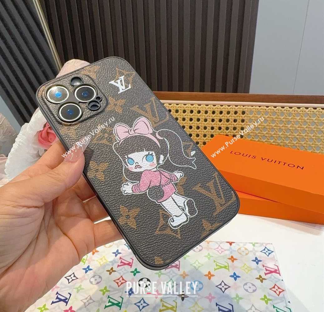 Louis Vuitton Girl iPhone Holder Brown 2025 0616 (SHI-250616018)