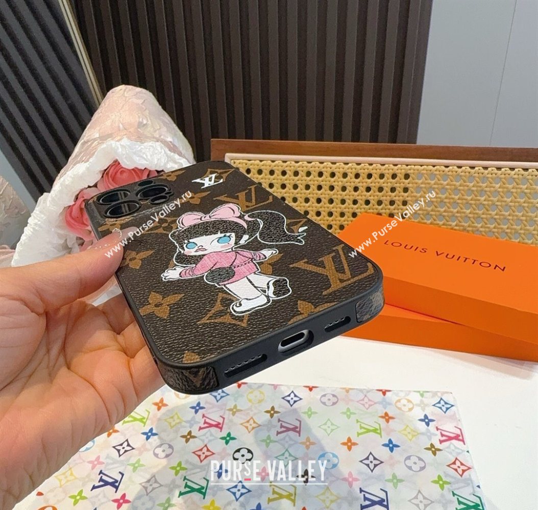 Louis Vuitton Girl iPhone Holder Brown 2025 0616 (SHI-250616018)