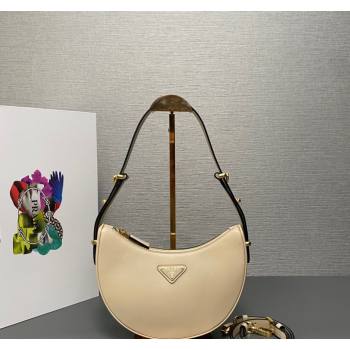 Prada Leather Shoulder Bag 1BC194 Beige 2024 (YY-24051307)