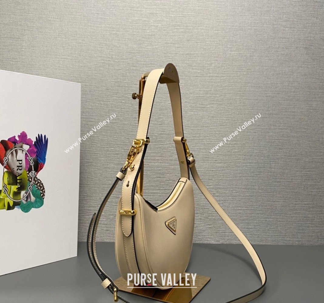 Prada Leather Shoulder Bag 1BC194 Beige 2024 (YY-24051307)