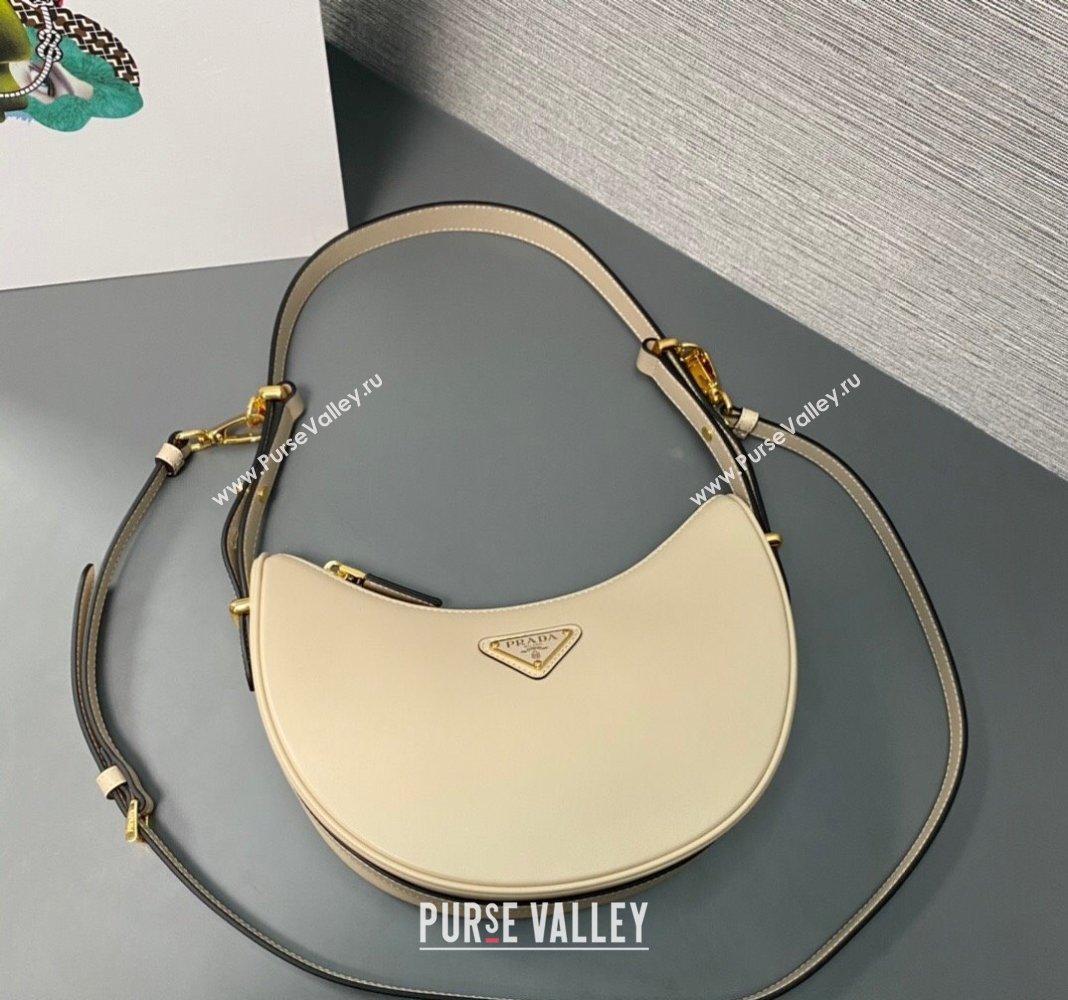 Prada Leather Shoulder Bag 1BC194 Beige 2024 (YY-24051307)
