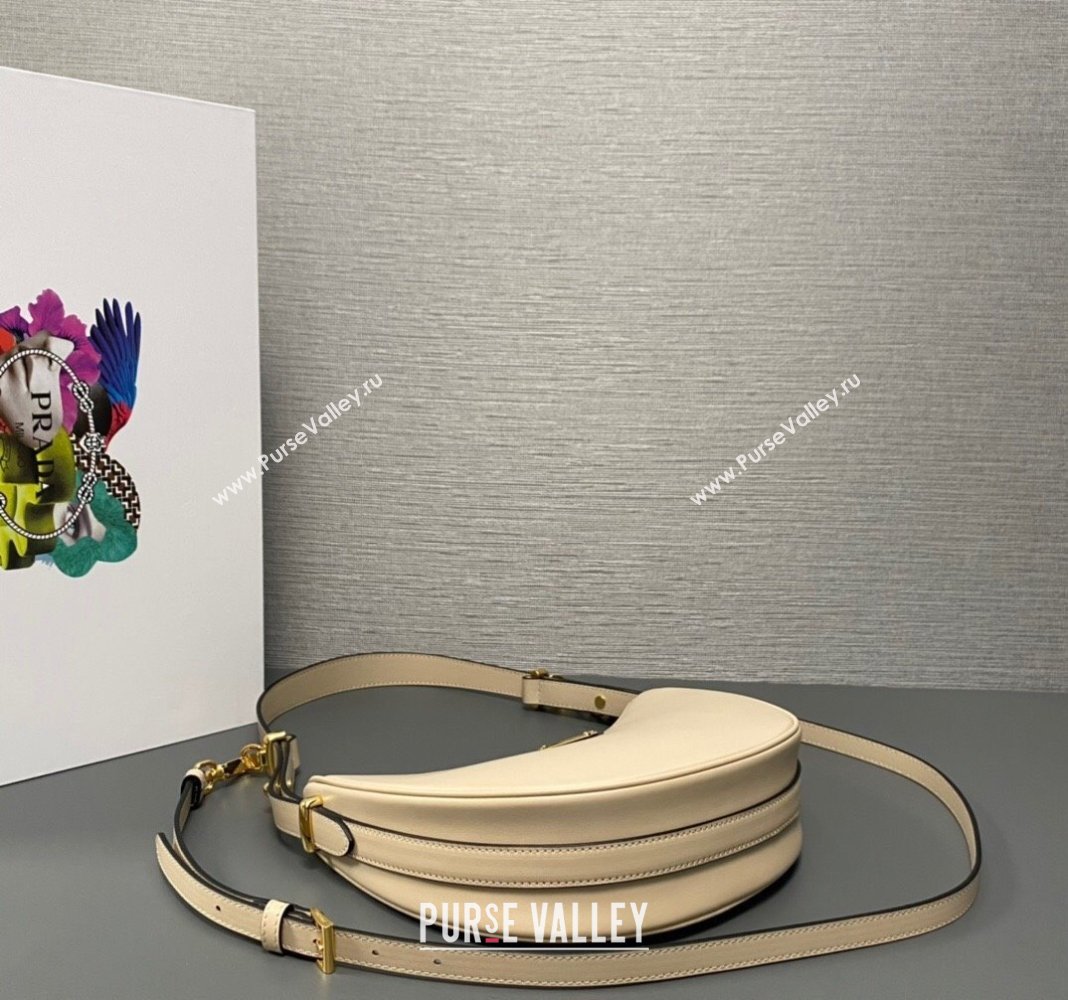Prada Leather Shoulder Bag 1BC194 Beige 2024 (YY-24051307)