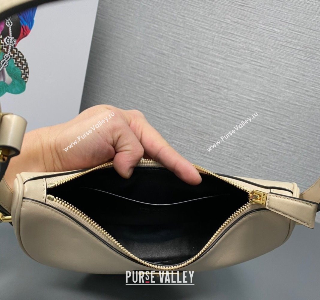 Prada Leather Shoulder Bag 1BC194 Beige 2024 (YY-24051307)