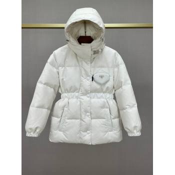 Prada Re-Nylon Down Jacket P112934 White 2023 (Q-23112934)