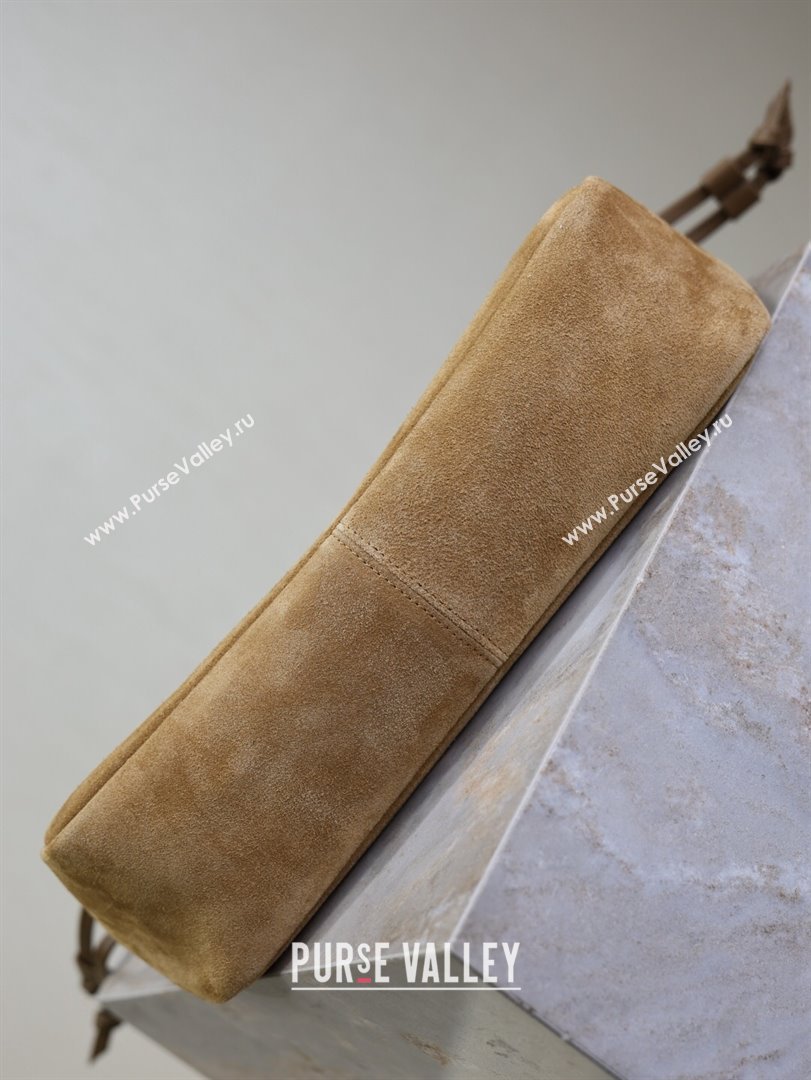 Saint Laurent Jamie Shopping Small Bag in Suede Brown 2025 833948 (YY-250802002)