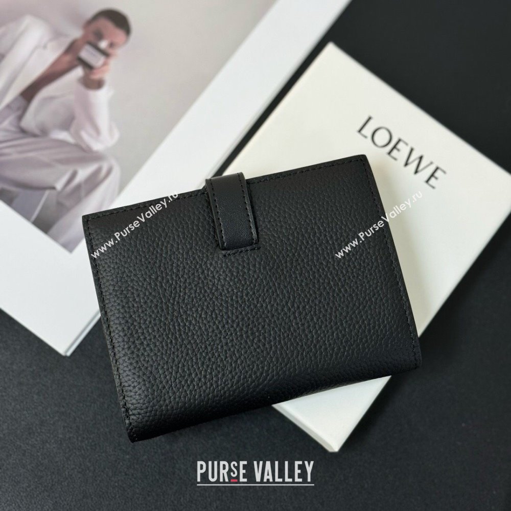 Loewe Bifold Wallet in Grained Calfskin Black 2024 (HY-24032114)