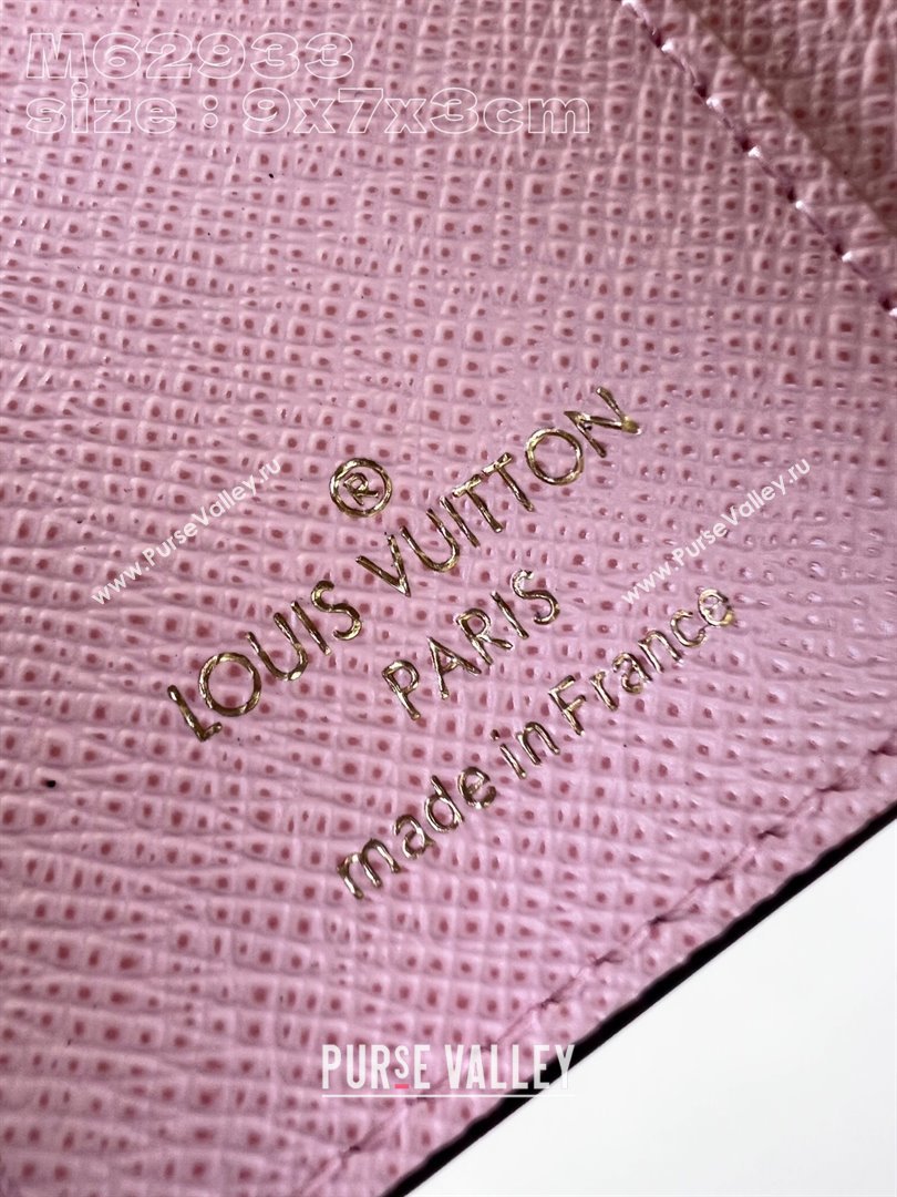 Louis Vuitton Zoe Wallet in Monogram Canvas and Cowhide Leather M62933 Pink 2024 (K-24120607)