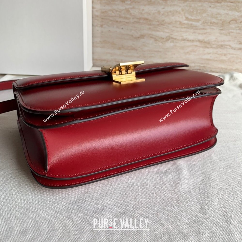 Celine Medium Classic Bag in Box Calfskin Red 2024 (JXG-24051409)
