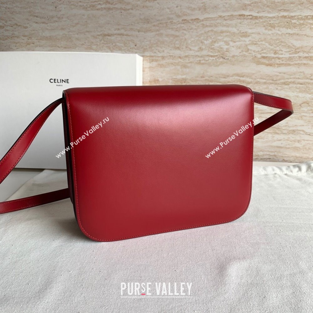 Celine Medium Classic Bag in Box Calfskin Red 2024 (JXG-24051409)