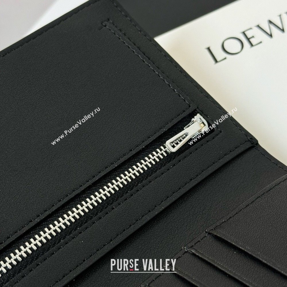 Loewe Bifold Wallet in Grained Calfskin Black 2024 (HY-24032114)