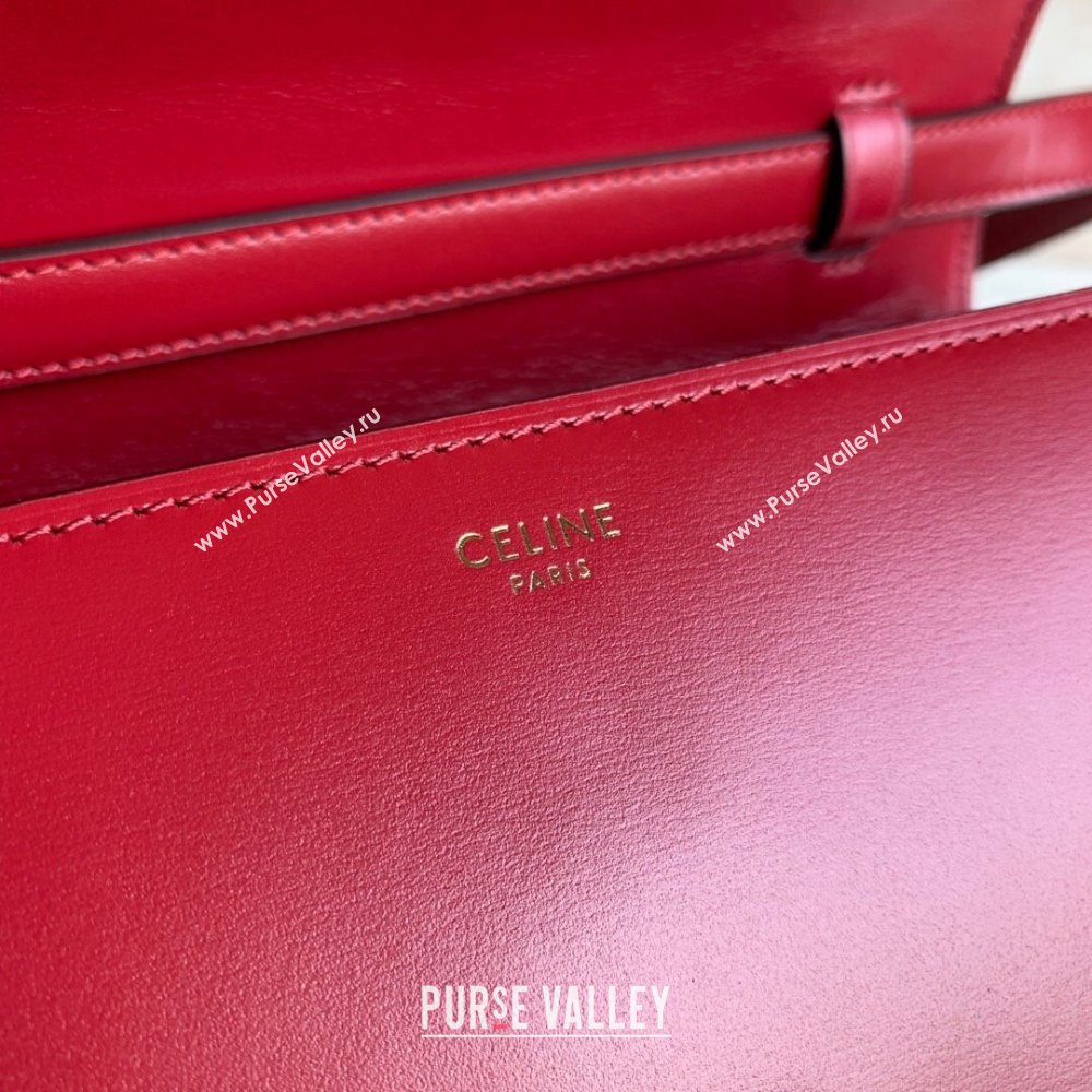 Celine Medium Classic Bag in Box Calfskin Red 2024 (JXG-24051409)