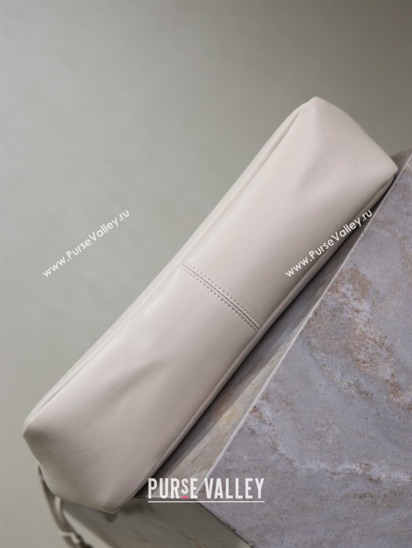 Saint Laurent Jamie Shopping Small Bag in Lambskin White 2025 833948 (YY-250802004)