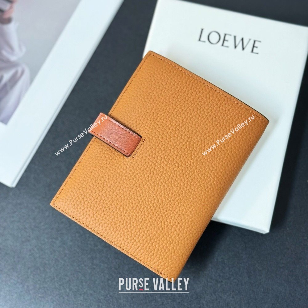 Loewe Bifold Wallet in Grained Calfskin Brown 2024 (HY-24032115)