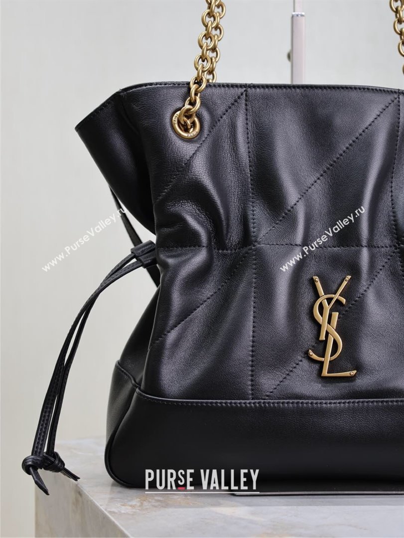 Saint Laurent Jamie Shopping Small Bag in Lambskin Black 2025 833948 (YY-250802005)