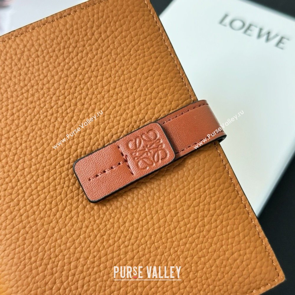 Loewe Bifold Wallet in Grained Calfskin Brown 2024 (HY-24032115)