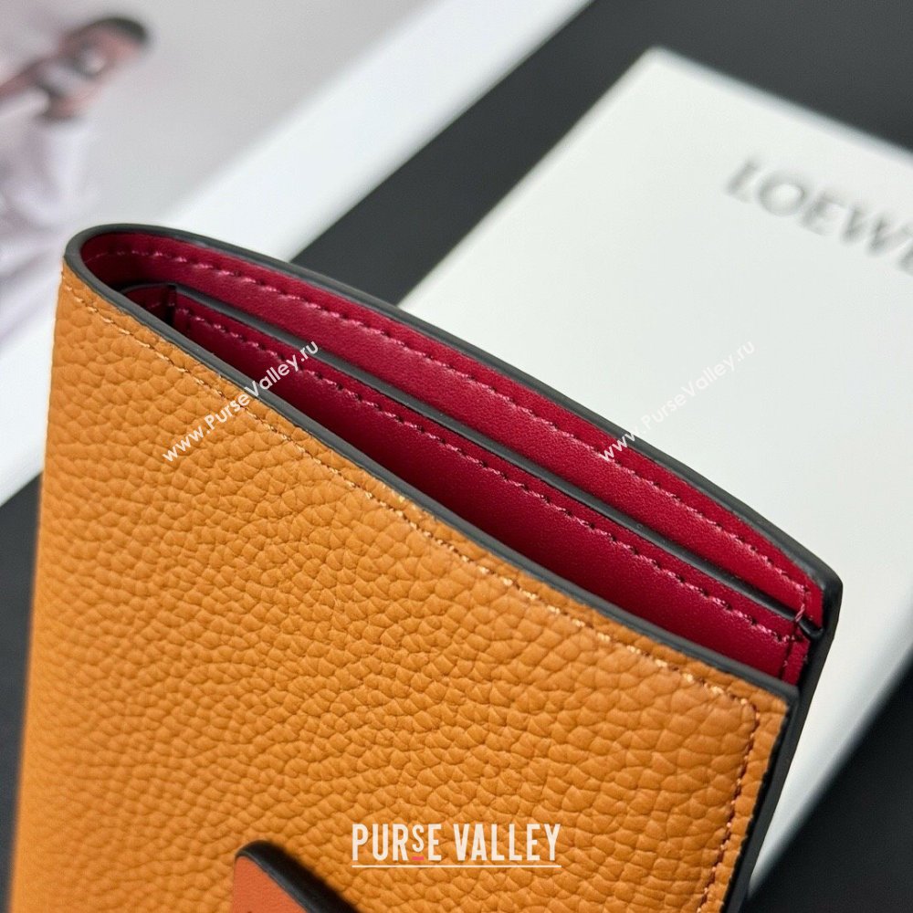 Loewe Bifold Wallet in Grained Calfskin Brown 2024 (HY-24032115)