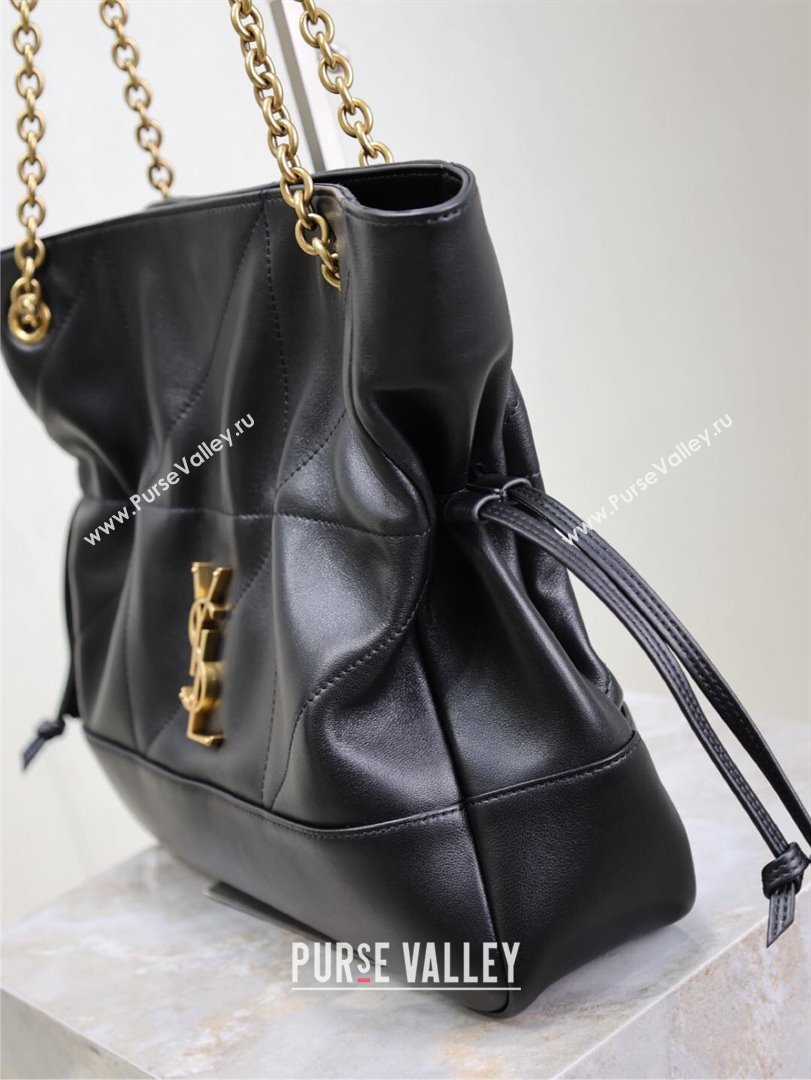 Saint Laurent Jamie Shopping Small Bag in Lambskin Black 2025 833948 (YY-250802005)