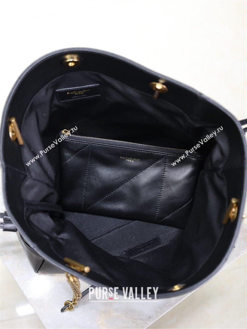 Saint Laurent Jamie Shopping Small Bag in Lambskin Black 2025 833948 (YY-250802005)