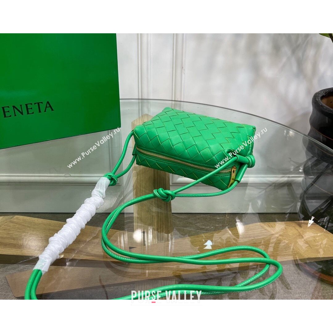 Bottega Veneta Mini Loop Crossbody Bag Parakeet Green 2021  (MS-21080532)